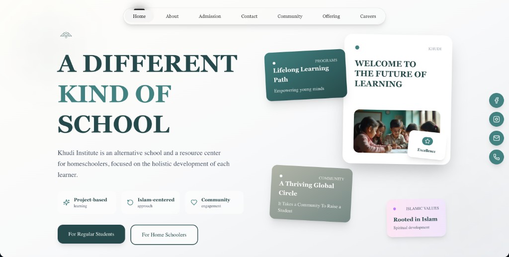 Khudi Institute — A Different Kind of School — Education Website